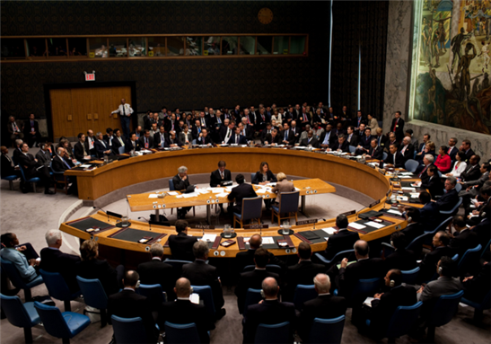 [Image of the United Nations Security Council. Image from Wikimedia Commons]