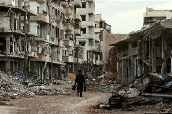 [Image of besieged Daraya, Syria. Image by Dimashqi Lens via Flickr]