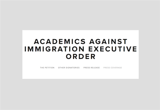 Jadaliyya Press Release And Petition Academics Denounce Trump S Executive Order On Immigration
