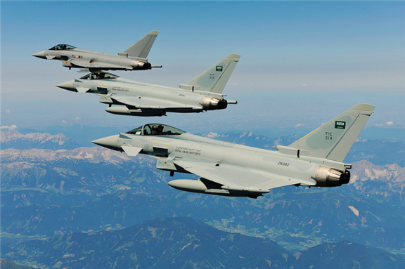 [Saudi Arabian Eurofighter Typhoons -Royal Saudi Air Force. By RA.AZ and uploaded via Flickr]