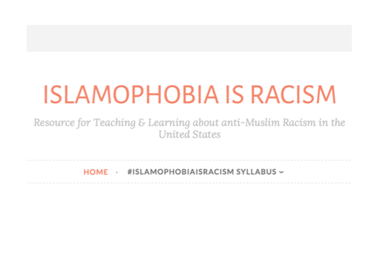 Announcing the #IslamophobiaIsRacism Syllabus
