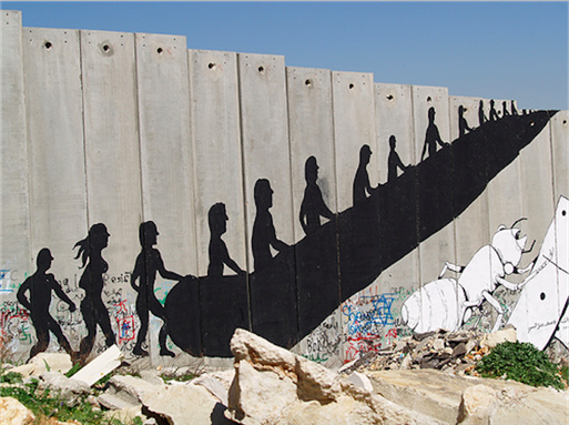 [Wall in Palestine. Photo from wall_art_esculators-medium via Flickr]