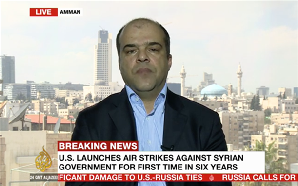 Co-Editor Mouin Rabbani Talks to Al Jazeera about US Missile Strike on Syria