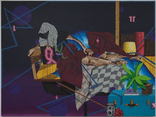 [Amir H. Fallah`s \"She Who Loots the Persian Empire\" (2012). Image copyright the artist. Courtesy of The Third Line Gallery and Gallery Wendi Norris.]