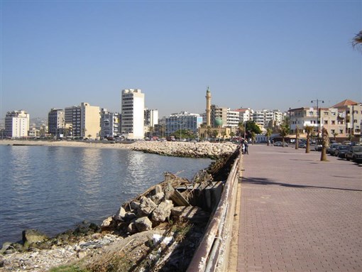 [Saida (Lebanon) waterfront (2005). Image by Robysan from Wikimedia Commons]