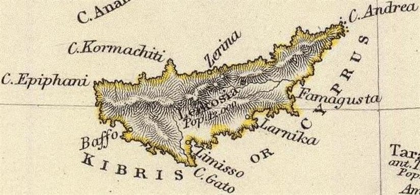 [The Turkish Empire in Europe and Asia with the Kingdom of Greece. Engraved by J. & C. Walker. Published by the Society for the Diffusion of Useful Knowledge via. commons.wikipedia.org]