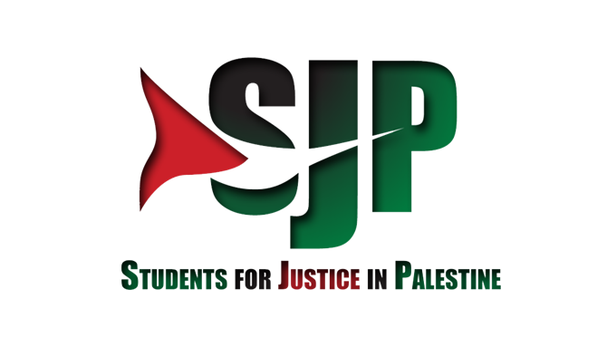[Students for Justice in Palestine Logo. Image from Wikimedia Commons.]