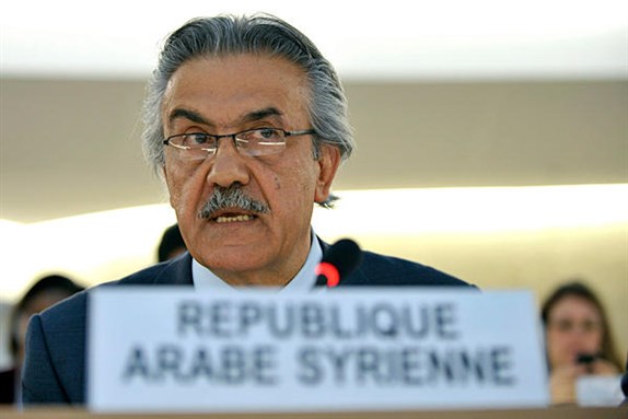 [Faysal Khabba, Permanent Representative of Syria to the United Nations in Geneva. Image from csmonitor.com]