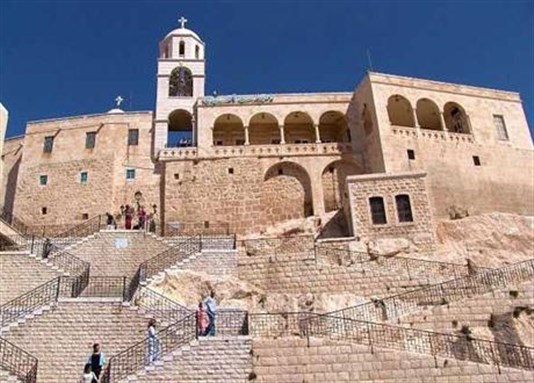 [Saydnaya Church, 27 kilometers north of Damascus. Image from dailystar.com.lb]