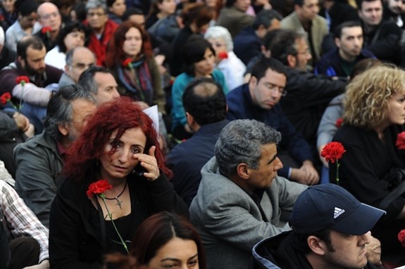 [Demonstration commemorating the Armenian Genocide, Istanbul, April 2010. Image via thomas koch / Shutterstock.com]