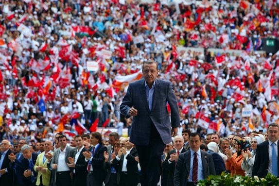 [Prime Minister Erdogan at the AKP Congress, Istanbul, May 2012. Image by Fulya Atalay / Shutterstock.com]