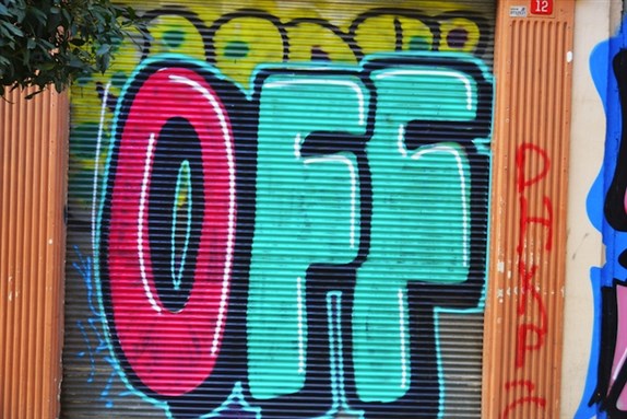 [Graffiti, Istanbul, October 2013. Image by meunierd via Shutterstock.]