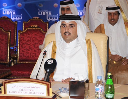 [Qatar`s new emir, Tamim bin Hamad Al Thani. 2011. Image from flickr/Bahrain Ministry of Foreign Affairs]