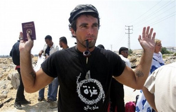 [Vittorio Arrigoni. Image from unknown archive.]
