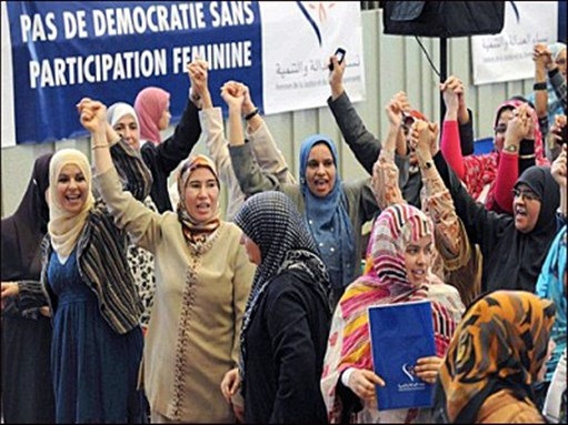 [Women of the PJD; Image from Agence France Presse]