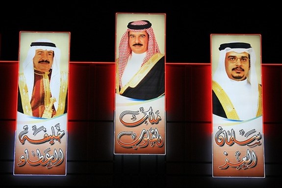 [The King, Crown Prince and Prime Minister of Bahrain. 28 November 2007. Image from flickr/Chris Price]