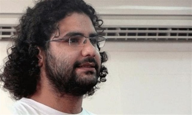 [Activist and blogger Alaa Abdel-Fattah. Image from Ahram Online.]