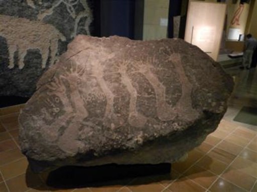 [Pre-Islamic Arabian Rock Art, display in National Museum, Riyadh, image from Elliott Colla]
