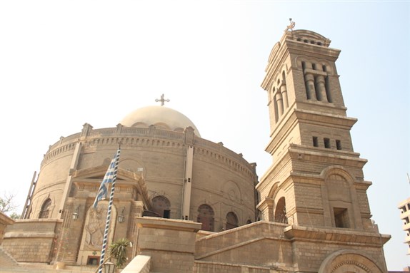 [St. George Coptic Church in Cairo. Photo from Wikimedia Commons.]