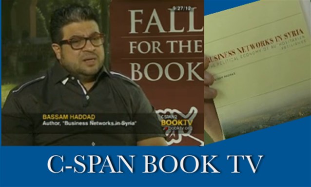 "Business Networks in Syria": Jadaliyya Co-Editor Bassam Haddad on C-Span Book TV