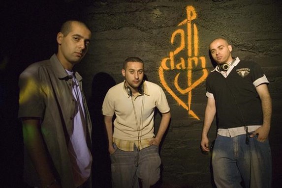[DAM`s Tamer Nafar, Mahmood Jreri, and Suhell Nafar]