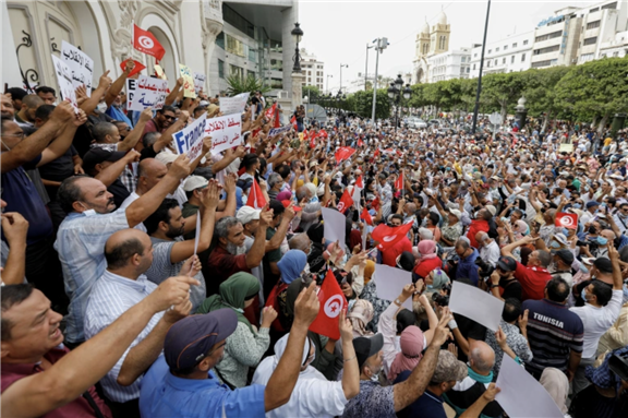 A long-promised roadmap unveiled by Saied last month involves a constitutional referendum to be held on July 25 and parliamentary elections in December [File: Zoubeir Souissi/Reuters]