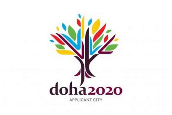 [The Logo for Doha 2020, the Olympic Bid Committee. Image from http://www.doha2020.qc/en]