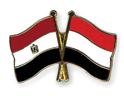 [Flags of Egypt and Yemen]