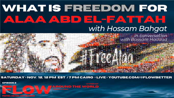 Flow Podcast: What is Freedom for Alaa Abd El-Fattah? with Hossam Bahgat (12 November)
