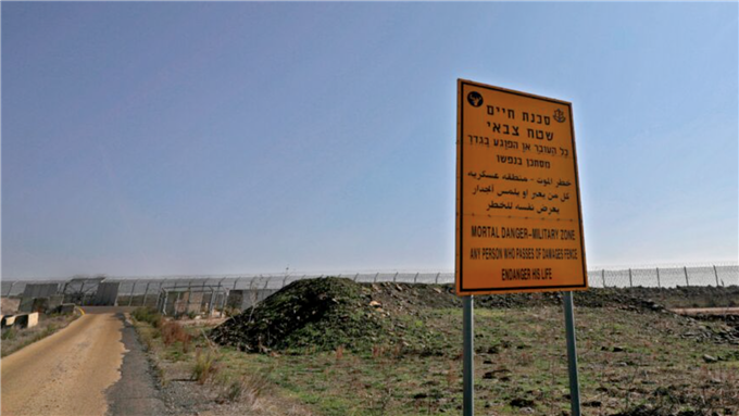 A picture taken on Nov. 18, 2020, from the Israeli-annexed Golan Heights shows the Israel-Syria border, on November 18, 2020 via AFP/Getty Images Jalaa Marey