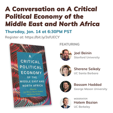 A Conversation on A Critical Political Economy of the Middle East and North Africa (14 Jan.)