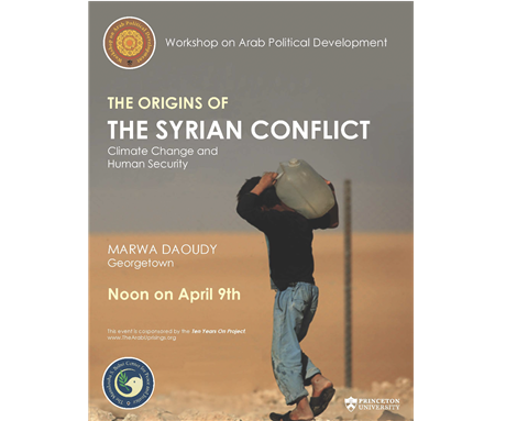 LIVE EVENT - The Origins of the Syrian Conflict: Climate Change and Human Security Featuring Marwa Daoudy (9 April)