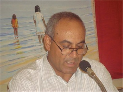 [UGTT union federation executive member Mohamed Saghaier Saihi. Image from menasolidaritynetwork.com]