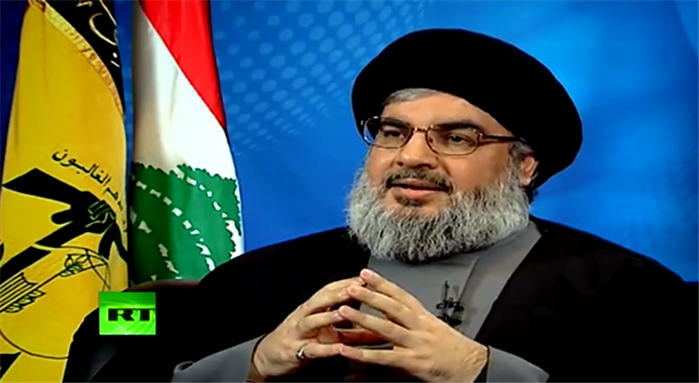 [Hasan Nasrallah. Image from screenshot of below video]