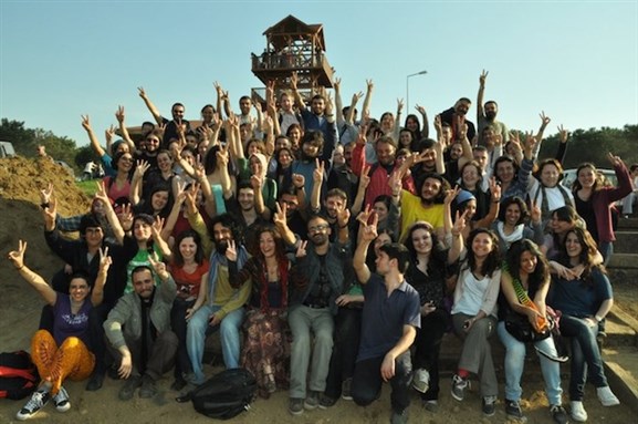 [Nejat at a picnic with his friends from Bogaziçi. Photo by Mustafa Emin Büyükcoskun.]