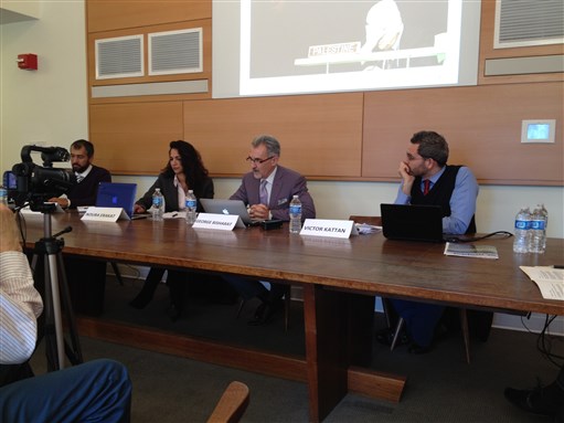 [The Panelists.  Photo by Maher Abdelqader.]