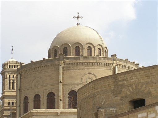 [Hanging Coptic Church in Old Cairo. Image from unknown archive]