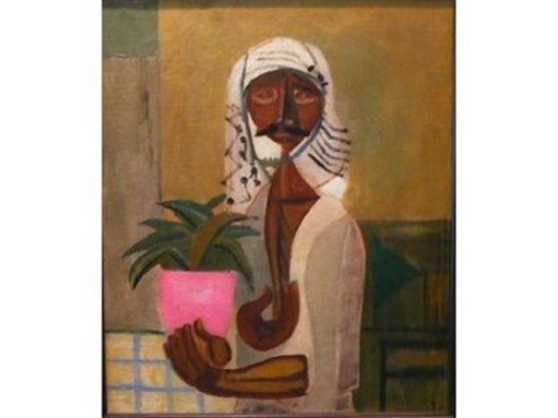 [Jewad Selim, Untitled (The Gardener), c. 1950. Private Collection, Dubai. Photo courtesy of Meem Gallery, Dubai]