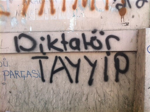 [\"Dictator Tayyip.\" Photo by Burak Isyar]