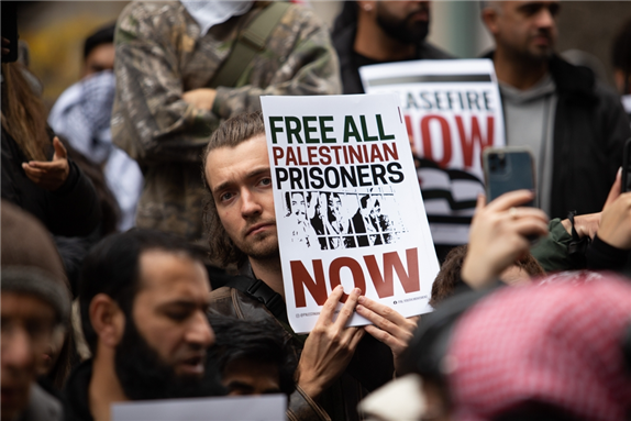 A protest in Toronto, Canada (4 November 2023). Photo by Greg Finnegan via Shutterstock.