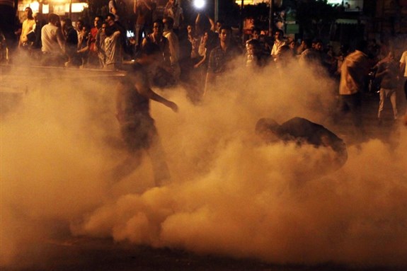 [Protesters in Tahrir Square this November. Image from unknown archive.]