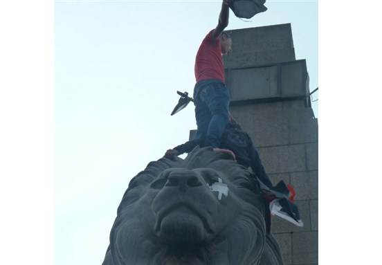 [At Qasr al-Nil. Image by Sherene Seikaly]