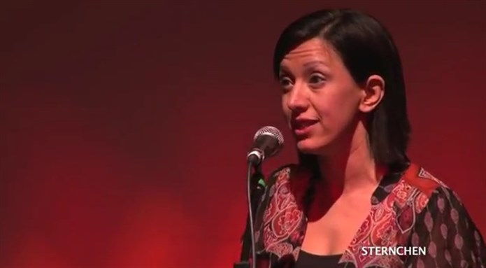 [Rafeef Ziadah. Image from screen shot of below video]