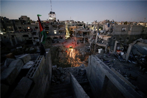 Palestinian officials last week said it would cost some $150m to rebuild the already impoverished enclave via Reuters by Ahmed Jadallah