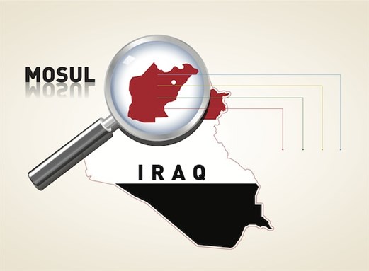 [Iraq Mosul vector map from Shutterstock]