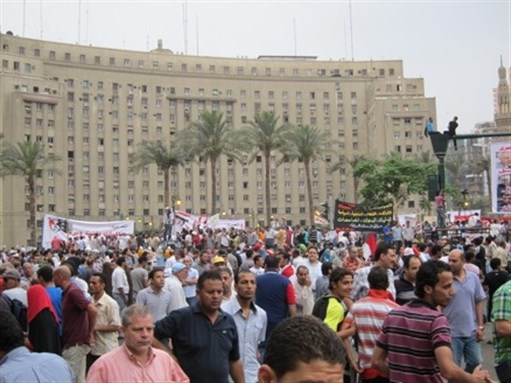 [Protesters in Tahrir Square on May 27, 2011. Image by Bassam Haddad.]
