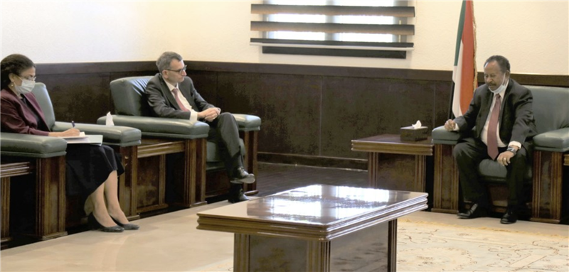 Special Representative Perthes and Prime Minister Hamdok had their first meeting on 14 February via UN News.