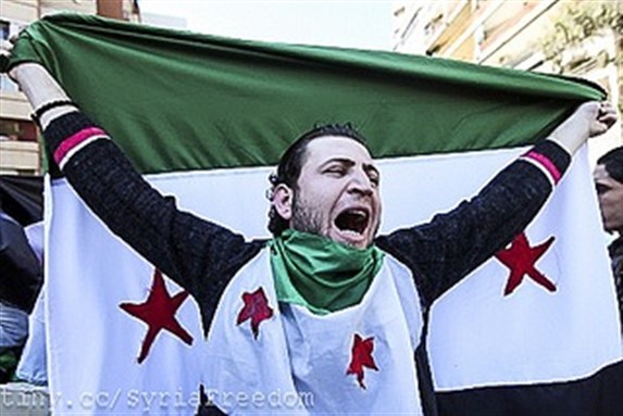 [Anti-Syrian Regime Protestor. Image by Freedom House via Flickr]