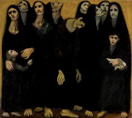 [\"Then What?\" by Louay Kayyali (1934-1978, Syria). Image from The Samawi Collection, Ayyam Gallery ]