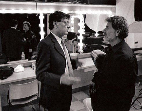 [Marcel Khalife, Mahmoud Darwish. Image from unknown archive]